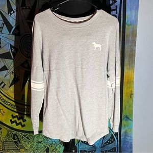 VS Pink Varsity Long Sleeve